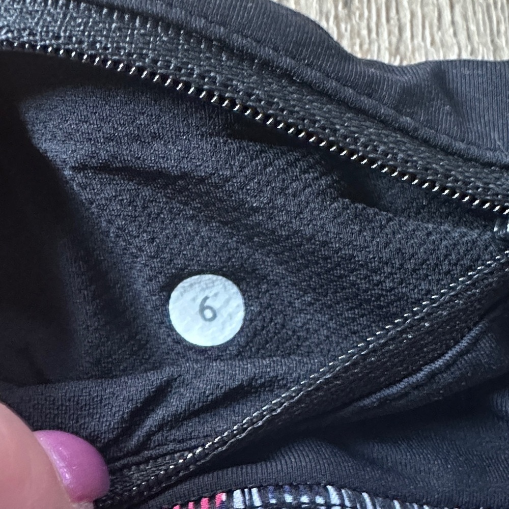 lululemon athletica Black and Pink Floral Athletic Shorts - Picture 6 of 6